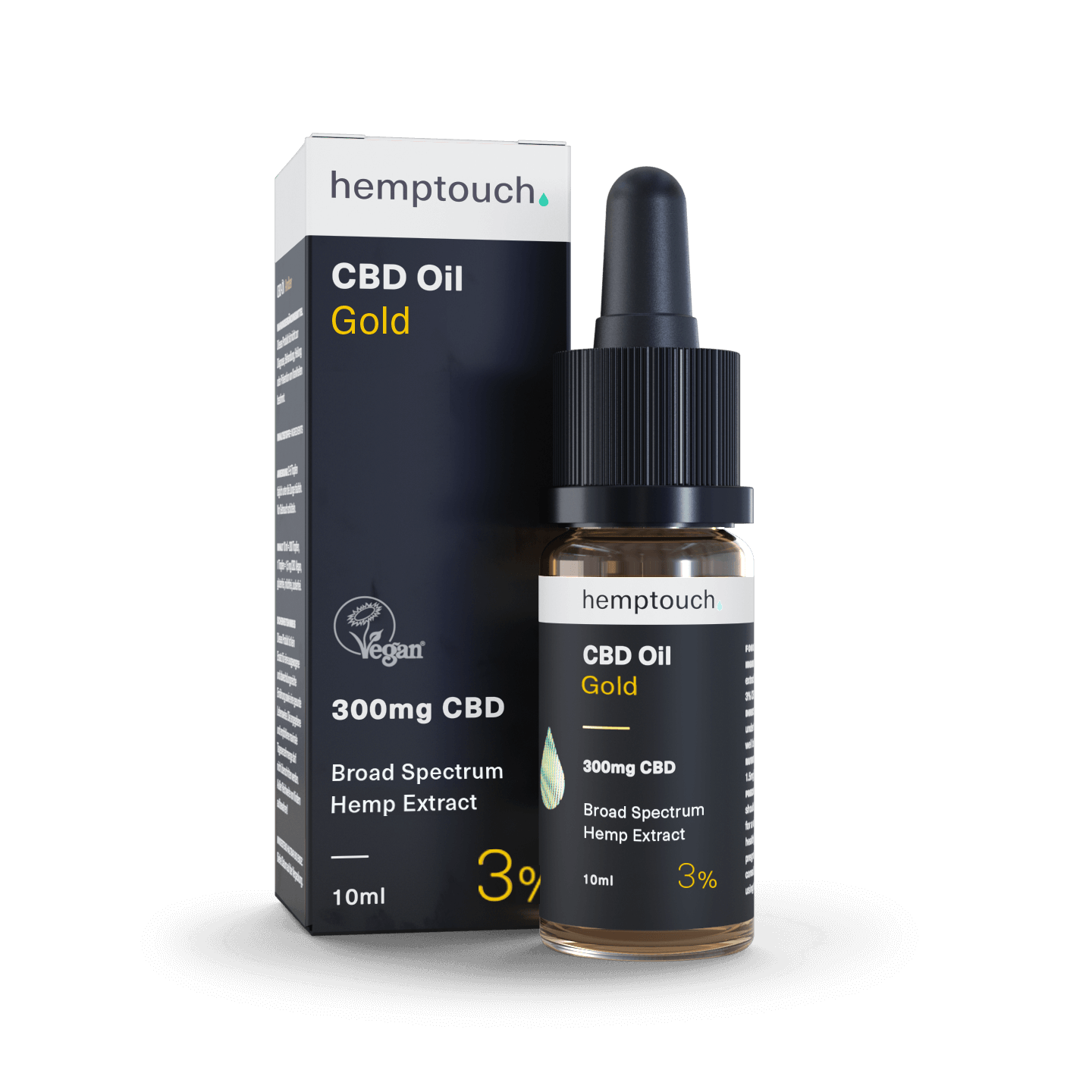 CBD Oil Gold 300 mg CBD 10 ml (3 %) | Hemptouch