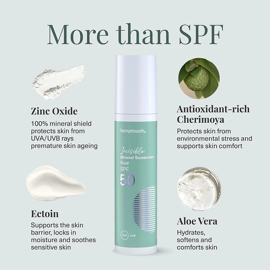 Invisible Mineral Sunscreen Fluid SPF 50, 50 ml
